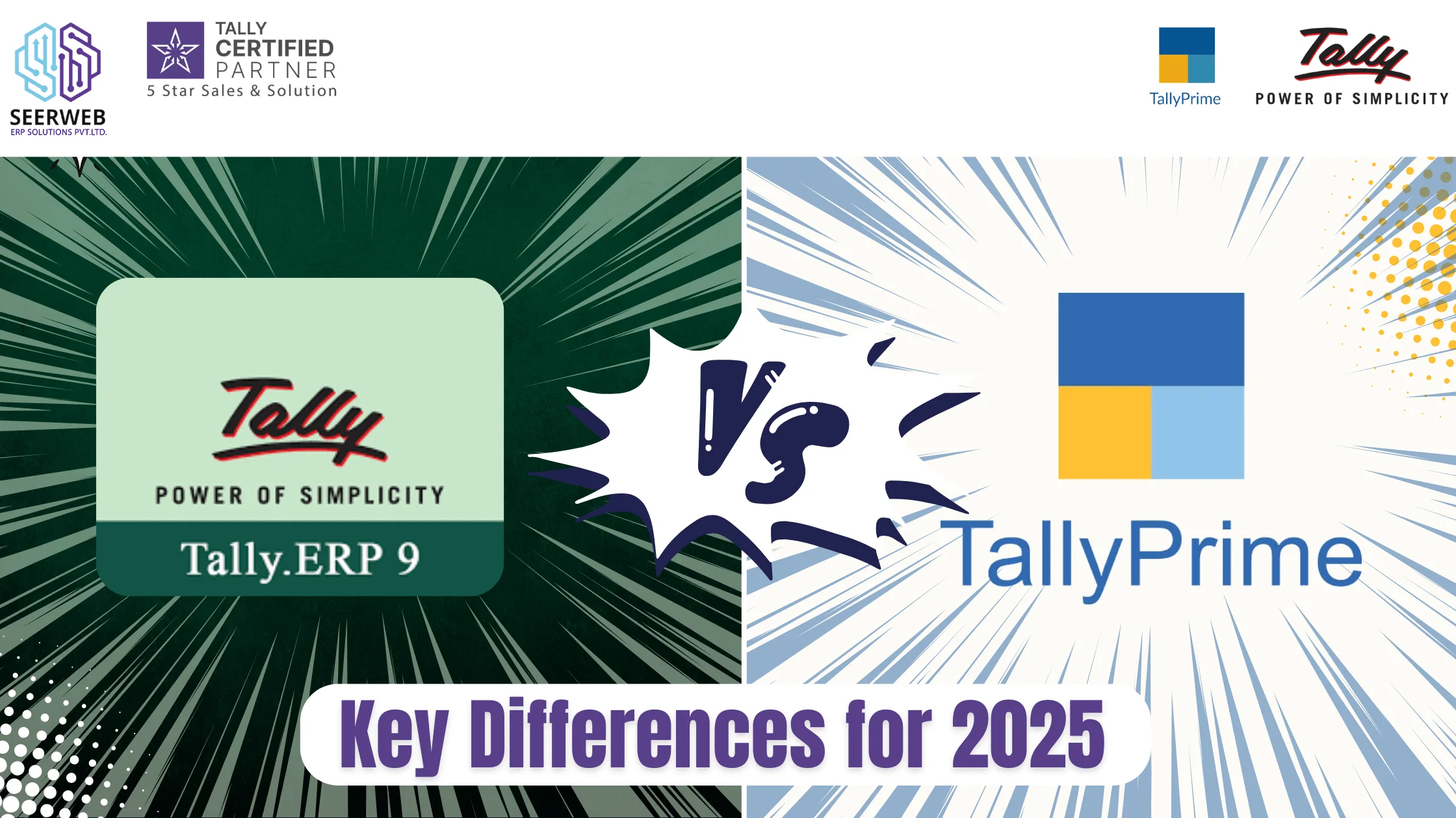 Tally ERP vs. Tally Prime Key Differences for 2025